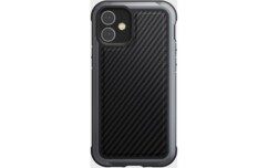 Coque antichoc Lux Carbon pour iPhone 12 Mini - Noir