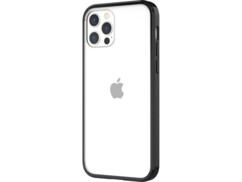Coque de protection rigide/souple pour iPhone 12 et 12 Pro coloris transparent/noir de la marque Novodio