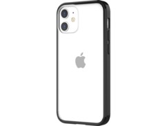 Coque de protection rigide/souple pour iPhone 12 Mini coloris transparent/noir de la marque Novodio