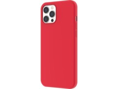 Coque en silicone magnétique pour iPhone 12 Pro Max - Rouge