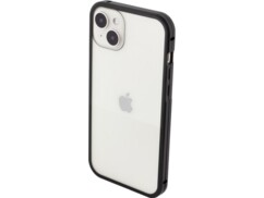 Coque intégrale pour iPhone 14 Plus avec bumper - Transparent / Noir