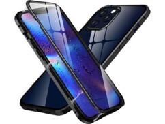Coque de protection magnétique intégrale pour iPhone 12 Pro Max coloris noir/transparent de la marque Novodio