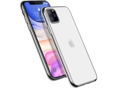 Coque pour iPhone 11 Pro Max - Transparent / Argent