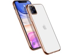 Coque pour iPhone 11 Pro Max - Transparent / Or