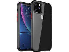 Coque de protection rigide pour iPhone 11 Pro coloris noir translucide/rouge de la marque Novodio
