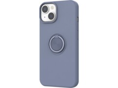 Coque souple avec anneau pour iPhone 14 - Bleu