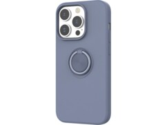 Coque souple avec anneau pour iPhone 14 Pro - Bleu