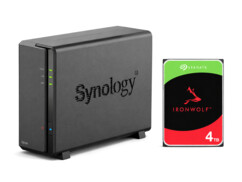 Boîtier NAS DiskStation DS124 avec disque dur interne 3,5" IronWolf 4 To