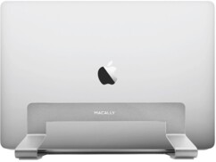Support pour PC portable VERTICALSTAND coloris gris aluminium de la marque Macally