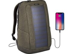 Sac à dos 20 L ICONIC avec panneau solaire 7 W - Olive