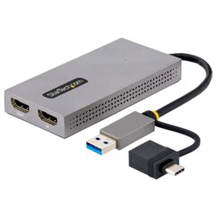 Adaptateur USB-A/USB-C vers double HDMI