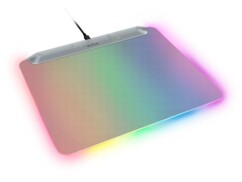 Tapis de souris gaming rétroéclairé Firefly V2 Pro Phantom White - Blanc