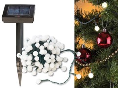 Guirlande solaire programmable - 102 LED blanches