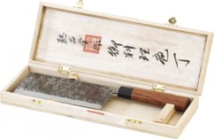 Hachoir chinois avec manche en bois