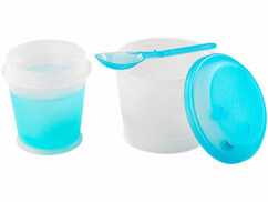 Gobelet à Céréales/muesli Bellycup - Sans BPA, étanche - Avec Anse Et Compartiment - Pour Déplacements - Micro-ondes Et Lave-vaisselle - Couleurs Pastel