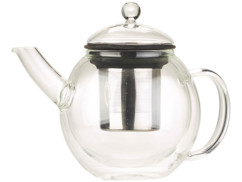 theiere en verre borosilicate style retro avec passe thé en inox integré Cucina di modena
