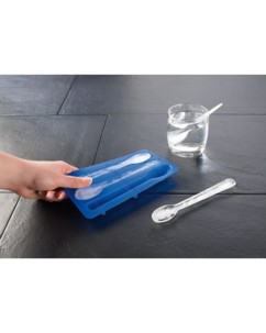 2 Bacs à glaçons en silicone ''Cuillère''