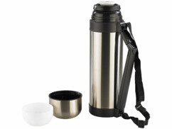Bouteille isotherme en inox + 2 gobelets - Maxi 1,8 L