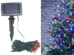 Guirlande lumineuse solaire pour extérieur - 4 couleurs - 20 m