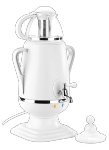Samovar électrique avec théière