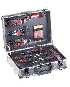 Valise à outils en métal 64 pièces ''WZK-645''
