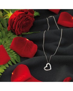 Pendentif en forme de cœur en argent