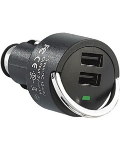 Chargeur 2 ports USB allume-cigare 12V / 24 V - 2,1 A