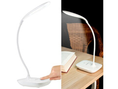 Lampe de bureau à LED COB rechargeable avec col de cygne