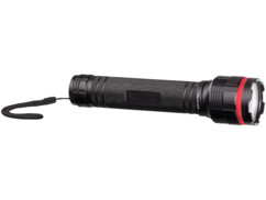 lampe de poche avec led cree boitier en aluminium etanche et lumiere rouge sos version 10w 950 lm