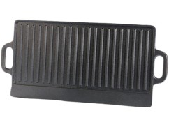 Plaque-gril de cuisson en fonte - 43 x 23,5 cm