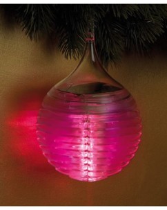 3 Boules de Noël à LED ''Cristal de Glace''