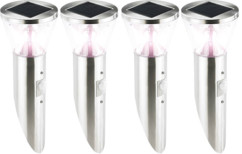 4 appliques solaires à LED avec capteur PIR
