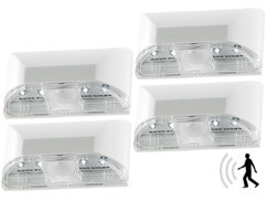 4 éclairages de porte à LED avec capteur Pir
