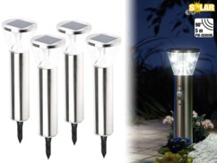 4 lampes solaires à LED ''Suprême'' avec capteur PIR