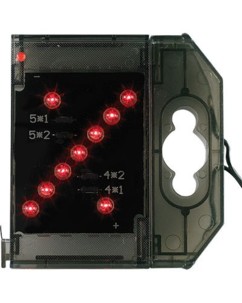 Caractère spécial lumineux à LED - '' % '' rouge