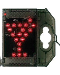 Caractère spécial lumineux à LED - ''Verre cocktail'' rouge