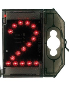 Chiffre lumineux à LED - ''2'' - Rouge