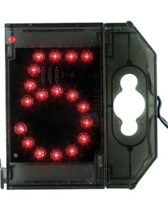 Chiffre lumineux à LED - ''5'' rouge