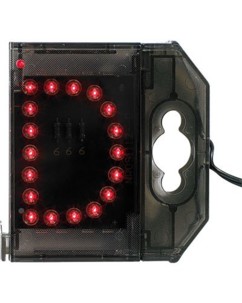 Lettre lumineuse à LED - ''d'' rouge