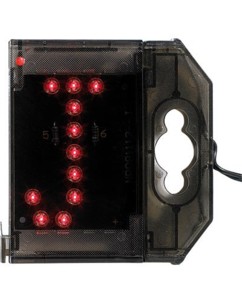 Lettre lumineuse à LED - ''J'' rouge