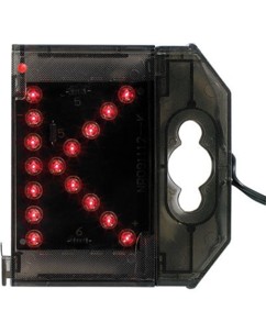 Lettre lumineuse à LED - ''K'' rouge