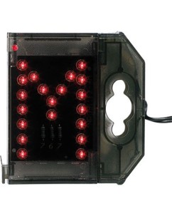 Lettre lumineuse à LED - ''M'' rouge