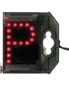 Lettre lumineuse à LED - ''P'' rouge