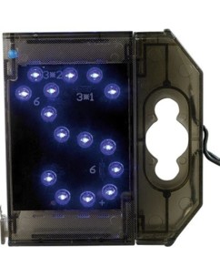 Lettre lumineuse à LED - ''S apostrophe'' bleu