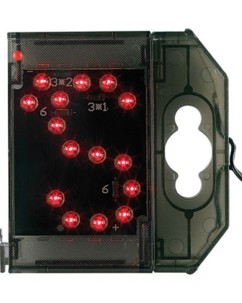 Lettre lumineuse à LED - ''S apostrophe'' rouge