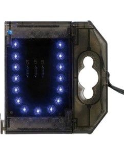 Lettre lumineuse à LED - ''U'' bleu