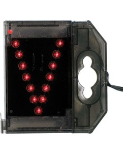 Lettre lumineuse à LED - ''V'' rouge