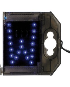 Lettre lumineuse à LED - ''W'' bleu