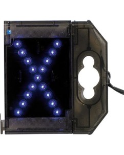Lettre lumineuse à LED - ''X'' bleu