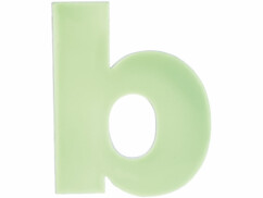 Lettre pour numéro de maison phosphorescent - ''B''